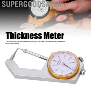 Supergoodsales Dial Thickness Meter  Portable Easy To Use 0 30mm Range 0.1mm Accuracy Gauge for Leather