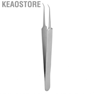 Keaostore Blackhead Tweezers  Stainless Steel Seamless Closure Fine Tip Pimple Removing Diagonal for Face