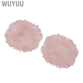 Wuyuu Rose Quartz Cooling Eye Cover Sleep Aid Reduce Puffiness Portable Migraine Relief for Men Women Skin