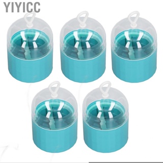 Yiyicc Makeup Sponge Container  Dustproof Silicone Handle 5pcs Safe Box  with Holders for Girls