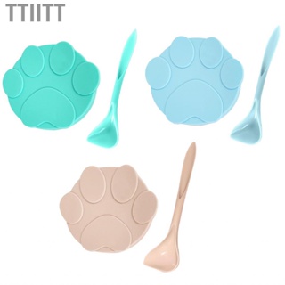 Ttiitt Silicone Can Cover  Pet  Safe Cute Design Easy To  for Round Cans