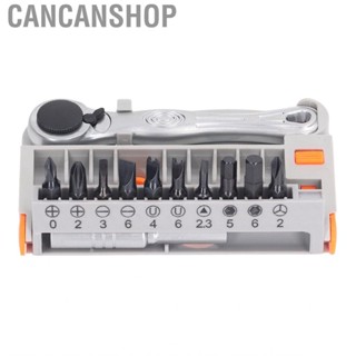 Cancanshop Ratchet Screwdriver Kit Cross Slot Bit for Workshop