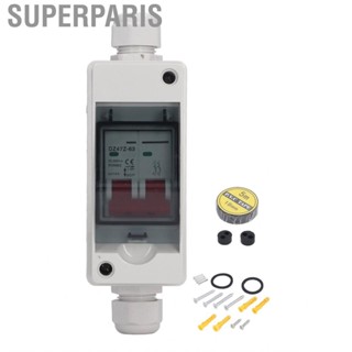 Superparis PV Solar Disconnect Switch Photovoltaic Circuit Isolator Miniature RV Breaker Box DC500V  DC