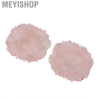 Meyishop Rose Quartz Cooling Eye Cover Sleep Aid Reduce Puffiness Portable Migraine Relief for Men Women Skin