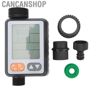 Cancanshop Irrigation Timer 3in HD Display Garden Hose Automatic Water Prevent Leakage Reinforced Nylon Fibre IP65  for