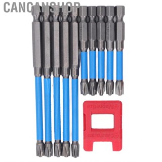 Cancanshop Magnetic Screwdriver Bit 6.35mm Shank Diameter Non Slip Blue and Silver for  Household Appliances