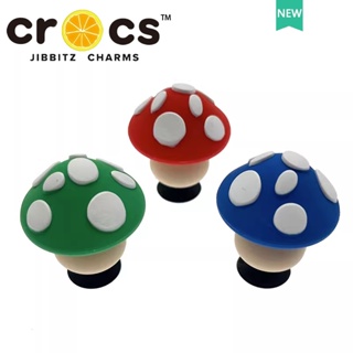 jibbitz crocs แท้ หัวเข็มขัด รูปเห็ดน่ารัก สามมิติ DIY อุปกรณ์เสริม สําหรับตกแต่งรองเท้า 2023