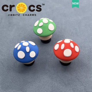 jibbitz crocs แท้ หัวเข็มขัด รูปเห็ดน่ารัก 3D อุปกรณ์เสริม สําหรับตกแต่งรองเท้า DIY