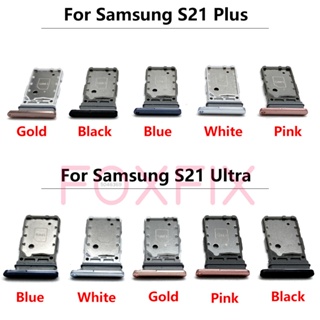 ถาดใส่ซิมการ์ด แบบคู่ สําหรับ Samsung S21 Fe S21 Ultra S21 Plus