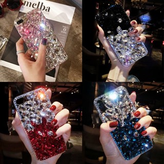 เคสโทรศัพท์มือถือ ประดับเพชร พลอยเทียม หรูหรา สําหรับ Apple Iphone 13 12promax xsmax 12 7 8plus XS