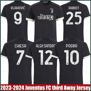 เสื้อยืดแขนสั้น ลายทีม Juventus Rabiot Sandro Chiesa Pogba Vlahovic SY3 2023-2024 พลัสไซซ์ YS3