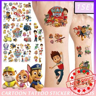 สติกเกอร์รอยสัก ลายการ์ตูนสุนัข Paw Patrol สําหรับติดตกแต่งแขน S7C1