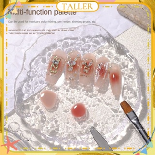 ✧Ready Stcok Baoshiman Nail Art พาเลทสีคริสตัลสไตล์ญี่ปุ่น กาวยาทาเล็บ สีน้ำ ทาสี Blooming Palette เครื่องมือทำเล็บสำหรับร้านเล็บ TALLER