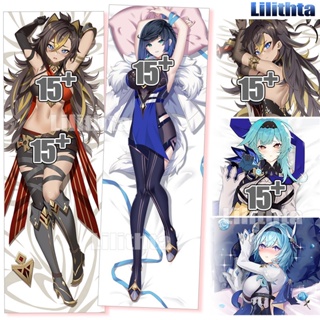 ปลอกหมอน พิมพ์ลายการ์ตูนอนิเมะ Dakimakura Genshin Impact Eula Dehya Yelan Game แฮนด์เมด