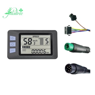 P3h แผงหน้าปัดมิเตอร์ หน้าจอ LCD 24V 36V 48V 60V สําหรับสกูตเตอร์ไฟฟ้า (6PIN)