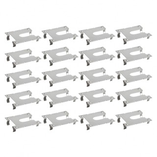 Grounding Lug Rail Conductive Sheet Silver 20pcs Earth Plate Grounding Clip