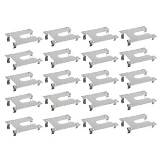 Grounding Lug Rail Conductive Sheet Silver 20pcs Earth Plate Grounding Clip