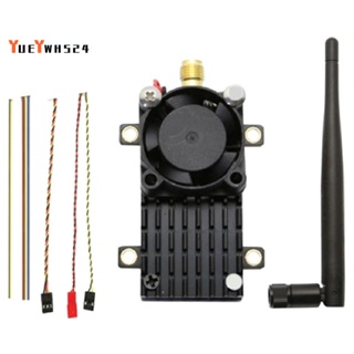 เครื่องส่งสัญญาณวิดีโอไร้สาย ระยะ 20 กม. 5.8Ghz 2W FPV TS582000 5.8g 8CH วิดีโอ AV ส่งเสียง