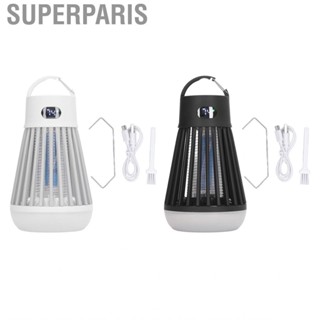 Superparis Portable Bug Light  Easy To Clean  Outdoor Killer  Safe 2 in 1 with Hook for Camping