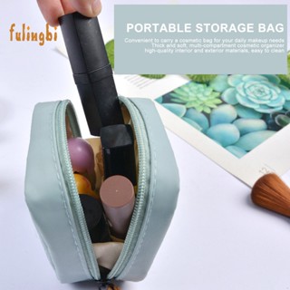 Fulingbi กระเป๋าเครื่องสําอาง กระเป๋าจัดระเบียบ มีซิป ขนาดกะทัดรัด พกพาง่าย สําหรับจัดระเบียบแปรงแต่งหน้า ลิปสติก และสไตล์ตะวันออกเฉียงใต้