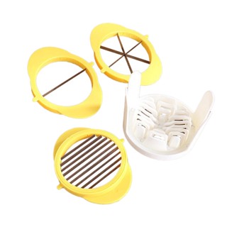 3pcs Multipurpose Mushroom Heavy Duty Dishwasher Ham Hard Boiled With Metal Blades Soft Fruits Egg Slicer