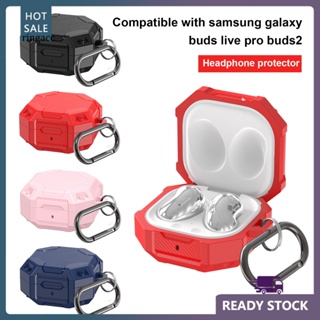 Rga เคสหูฟังบลูทูธ TPU แบบนิ่ม กันคราบ สําหรับ Samsung Galaxy Buds Live Pro Buds2