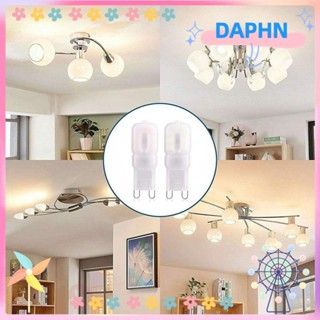 Daphs หลอดไฟฮาโลเจน 220V สีขาวอบอุ่น ขนาดเล็ก สําหรับ G9 LED 3W 5W 10 ชิ้น