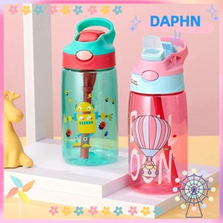 Daphs ถ้วยให้อาหารเด็ก แบบหลอดดูด กันรั่ว ลายการ์ตูนสร้างสรรค์ พร้อมหลอดดูด สําหรับเด็ก