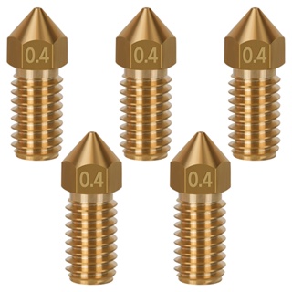 5pcs Brass Nozzles Practical Convenient Compact Wear Resistant High Hardness Burr Free 3D Printer Fit For AnkerMake