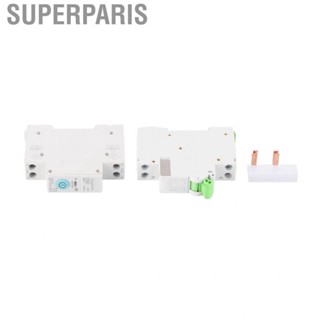 Superparis Smart Circuit Breaker Switch 6KA Breaking 25A AC 230V High Temperature Resistant 3 Timing Modes for Indoor