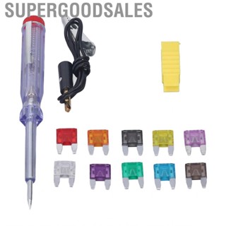 Supergoodsales 203Pcs Car Fuses Assortment Kit  Type Automotive With Puller Test Pen