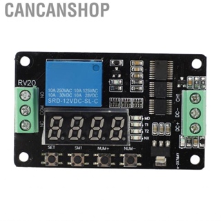 Cancanshop Loop Delay Timer Relay  Good Load  Time Module Energy Saving 18 Preset Functions DC 12V for Control