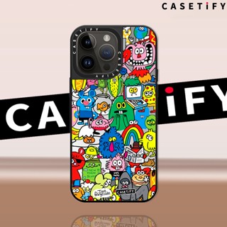 Casetify เคสโทรศัพท์มือถือแบบกระจก ลายมอนสเตอร์เดินเต็มจอ สําหรับ Iphone 14ProMax 13Pro 13 11 12Promax 13Promax 12 13 14