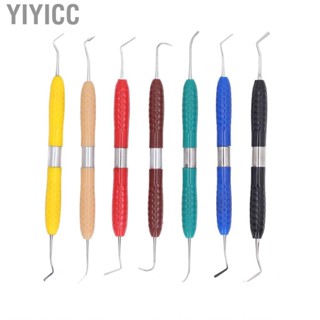 Yiyicc Dental Filling Spatulas 7pcs High Accurate Resin Tools Double