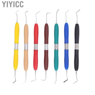 Yiyicc Dental Filling Spatulas 7pcs High Accurate Resin Tools Double