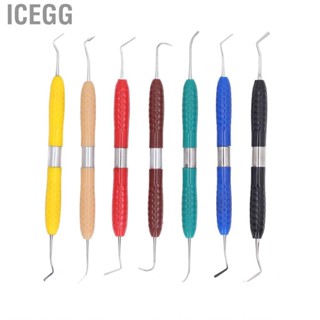 Icegg Dental Filling Spatulas 7pcs High Accurate Resin Tools Double