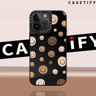 Casetify เคสโทรศัพท์มือถือกระจก ลายหน้ายิ้ม สําหรับ iPhone14ProMax iP13Pro 13 iPhone11 12Promax 13Promax 12 13 14