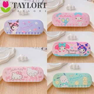 Taylor1 Kuromi เคสแว่นตากันแดด หนัง PU อัลลอย ลายแมว KT สําหรับผู้หญิง