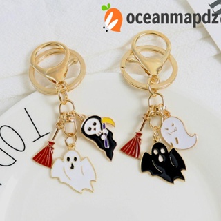 Oceanmapdz พวงกุญแจ โลหะผสมสังกะสี รูปการ์ตูนแมว ผีน้อย ของขวัญสําหรับเด็กผู้หญิง