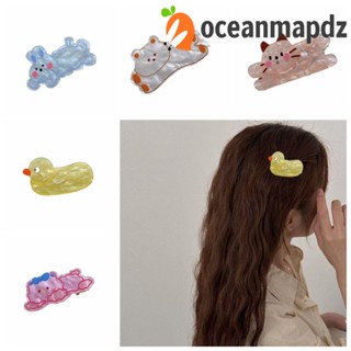 Oceanmapdz กิ๊บติดผม ลายการ์ตูนสัตว์ สีแคนดี้ สไตล์เกาหลี สําหรับเด็ก Y2K