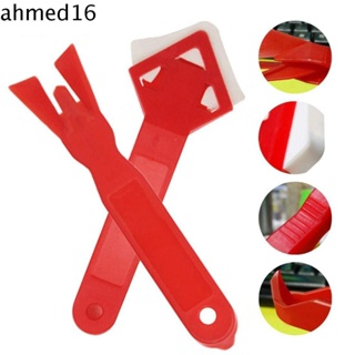 Ahmed 2In1 ที่ขูดกาวซิลิโคน สีแดง สําหรับทําความสะอาดพื้น 2 ชิ้น