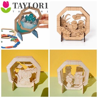 Taylor1 กระดานไม้วาดภาพระบายสี DIY ของเล่นกราฟฟิติ สําหรับเด็ก