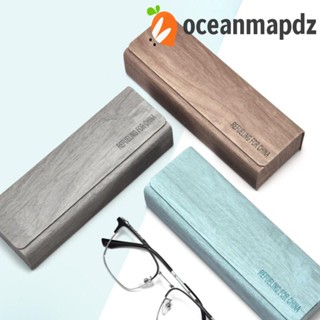 Oceanmapdz กล่องแว่นกันแดด หนังนิ่ม ป้องกันรอยขีดข่วน สไตล์เกาหลี แบบพกพา เรียบง่าย ทุกวัน