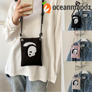 Oceanmapdz กระเป๋าใส่เหรียญ ลายแพนด้าน่ารัก 3D สไตล์เกาหลี สําหรับเด็ก