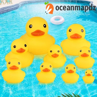 Oceanmapdz เป็ด พร้อมเสียงบีบ ของเล่นอาบน้ํา มีเสียง เป็ดสีเหลือง ของเล่นอาบน้ําเด็ก ยางลอย น่ารัก ของเล่นสําหรับเด็ก