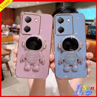 เคส Vivo Y27 5G เคส Vivo Y36 5G เคสโทรศัพท์มือถือ ลายนักบินอวกาศ Nasa พร้อมขาตั้ง สําหรับ Vivo Y27 5G Y36 5G YHY