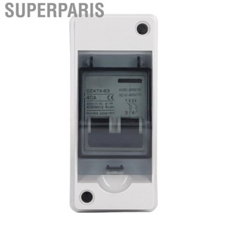 Superparis PV Solar Isolator Switch  AC 90-400V DC 12-400V 2P 40A High Safety Circuit Breaker IP65 PA66 Housing for