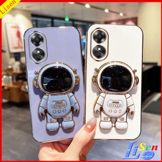 เคส OPPO A58 เคส OPPO A78 เคสโทรศัพท์มือถือ ลายนักบินอวกาศ Nasa พร้อมขาตั้ง สําหรับ OPPO A58 4G A78 4G A98 5G A17 A17K A78 5G Reno 8T 5G Reno 8T 4G YHY