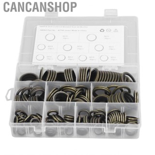 Cancanshop 180Pcs Oil Seal Washer M10 12 14 16 18 20 22 24 26 Self Centered Bonded