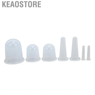 Keaostore 7pcs Cupping Set Vacuum Suction  Cups Massaging  Grade Silicone